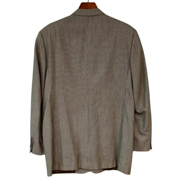 Colours by Alexander Julian Houndstooth Sport Coat Blazer in Cream Size 41 - Picture 4 of 10